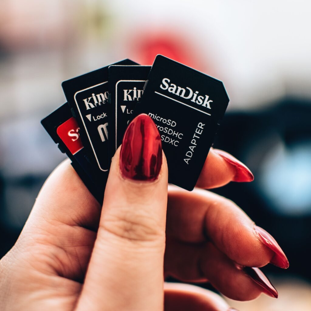 SanDisk 512GB microSD card with adapter